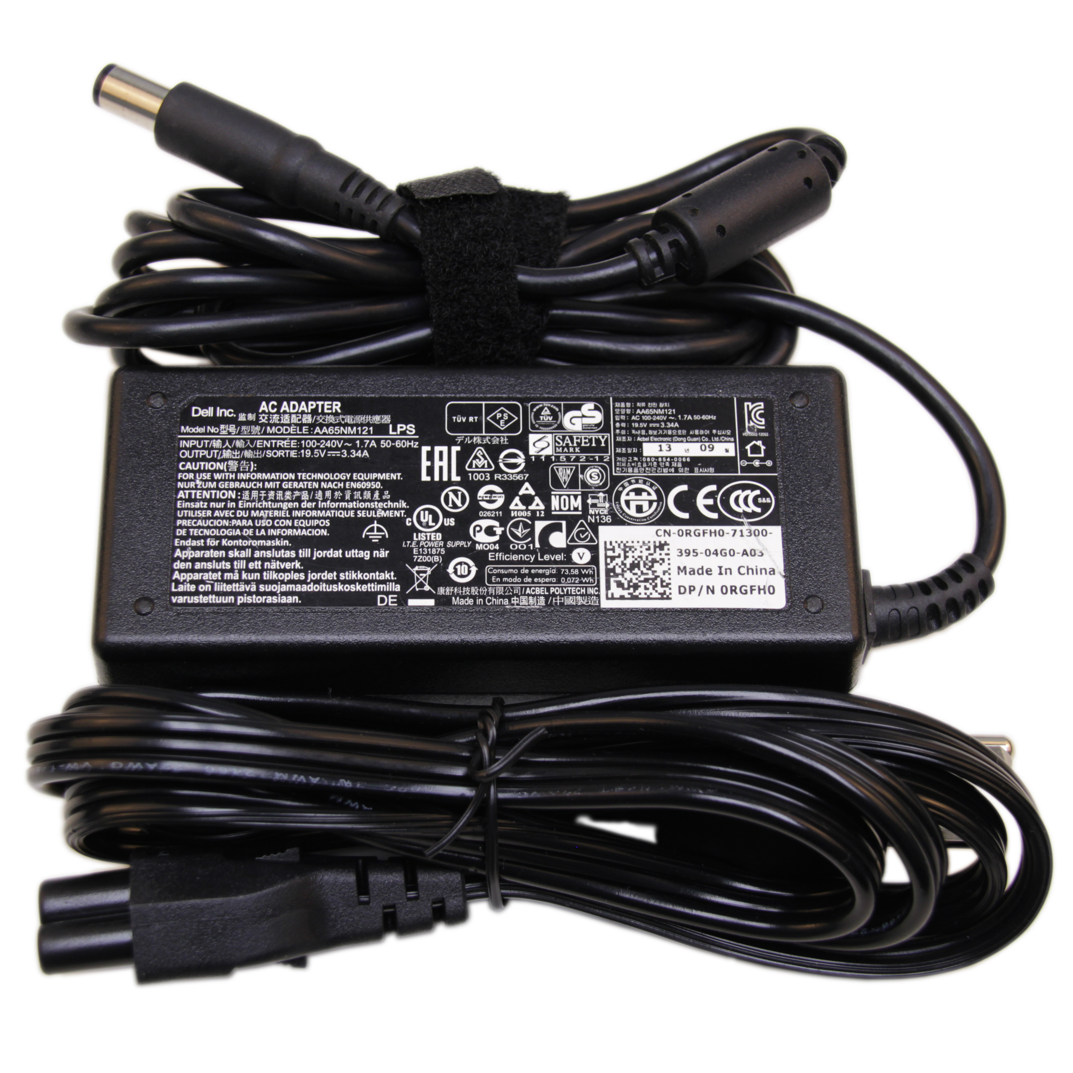 Original Oem Dell Ac Charger Power Adapter Cord For Inspiron